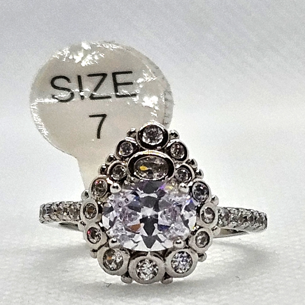 Cubic Zirconia Ring Sz 7